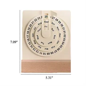 2025 Simple Rotating Calendar Desktop Ornament