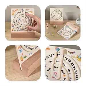 2025 Simple Rotating Calendar Desktop Ornament