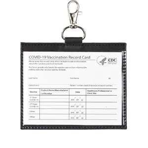 Leather Vaccine Card Wallet