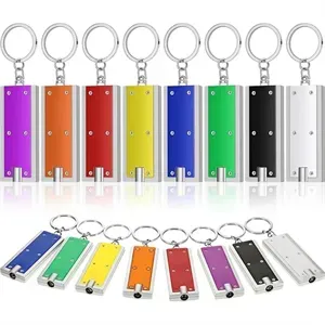Rectangular flashlight key chain promotional gift