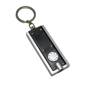 Rectangular flashlight key chain promotional gift
