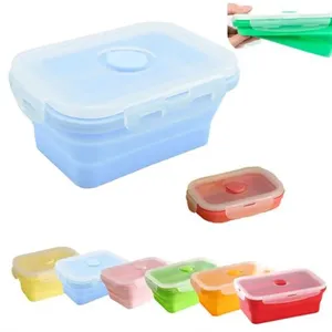 12OZ Silicone Foldable Collapisible Lunch Bento Box