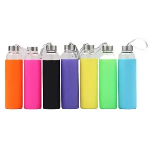 18oz Glass Tumblers with Silicone Protective Sleeve