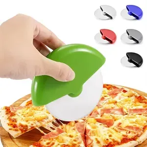3.5 inch Red Pizza Wheel Cutter with Stainless Steel Blade