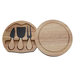 3 Pcs Bamboo Cheese Server Kit