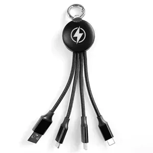 3 in 1 USB Cable Keychain LED Charger