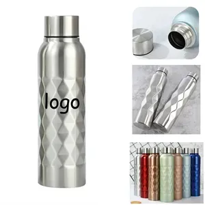33.3Oz Stainless Steel Rhombus Water Bottle