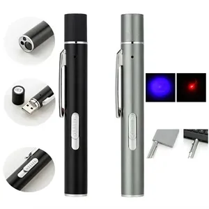 3in1 USB Rechargeable Mini LED Flashlight Pen