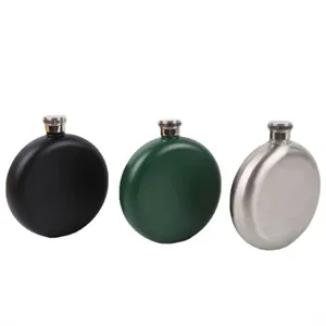 5 Oz Stainless Steel Round Flask