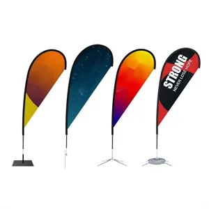 9" Single-Sided Custom Teardrop Flag