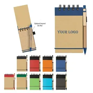 A6 Elastic Band Notebook With Ballpoint Pen