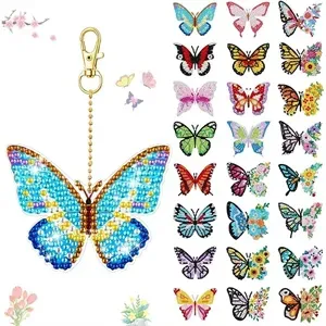 Acrylic diamond keychain art gift