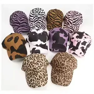 Adjustable Leopard Print Baseball Cap