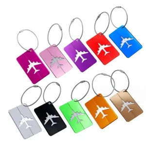 Aluminum Airplane Pattern Tag for Travel Suitcase