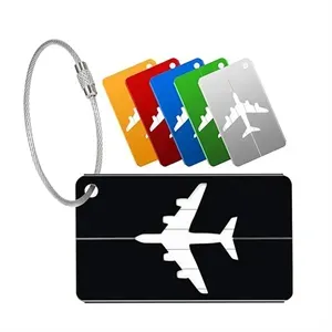 Aluminum airplane tag, luggage bag ID card tape stainless