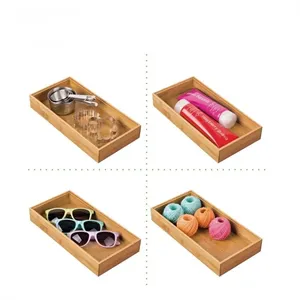Bamboo Drawer Organizer Box Tray