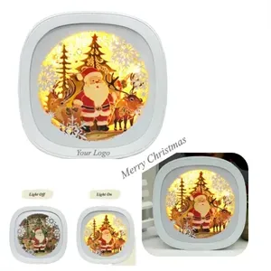 Christmas Gift Paper Carving Lamp Night Light