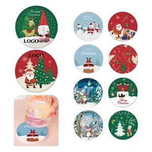 Christmas Theme Diatom Mud Coaster