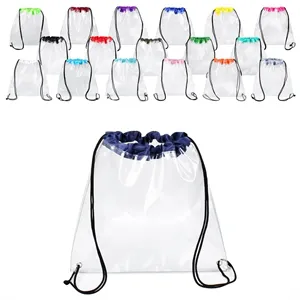 Clear PVC Drawstring Backpack