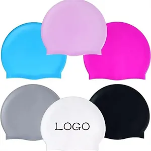 Colorful Silicone Swim Caps for Adult