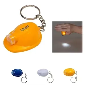 Custom LED helmet safety hard hat keychain