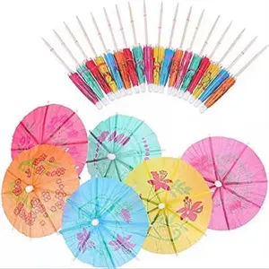 Decorative Cocktail Umbrella Toothpicks