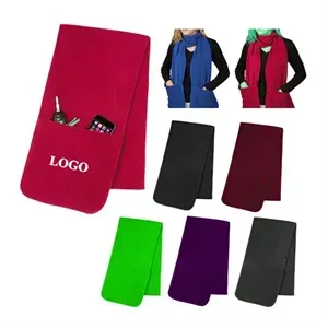 Fleece Scarf With Pockets