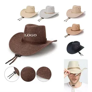 Hemp Cowboy Hat Outdoor Wide Brimmed