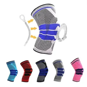 Knee Support Compression Sleeve with Side Stabilizers