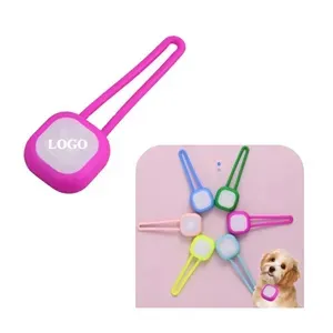LED Pet Glowing Silicone Anti-lost Night Light Pendant
