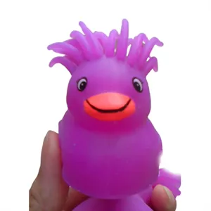 Light Up Crazy Hair Puffer Ducks - BLANK