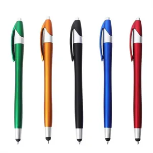 Metallic Colored Stylus Click Pen