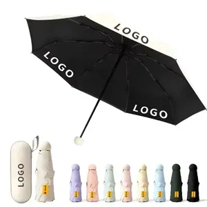 Mini Folding Compact Travel Umbrella with Case