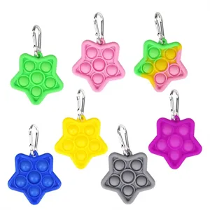 Multi Color Star Shape Silicone Finger Fidget Spinner