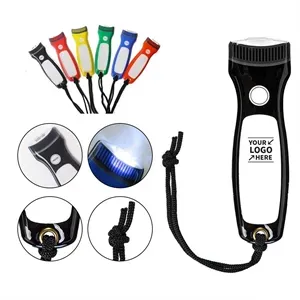 PVC LED Flashlight Key Chain