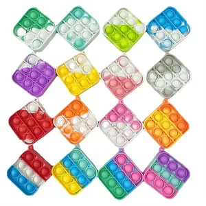 Push Bubble Fidget Sensory Toy With Buckle