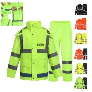 Rain Suit High Visibility Reflective