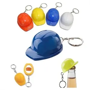 Safety Helmet Bottle Opener Keychain