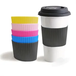 Silicone non-slip/heat proof cup set