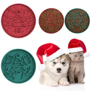 Silicone pet Slow food bowl gift for Christmas