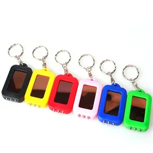 Solar Flashlight Keychain