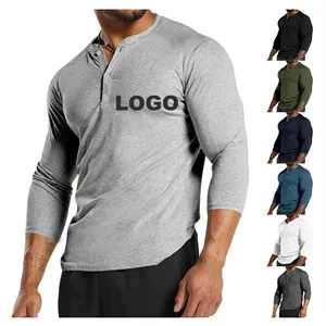 Solid Color Men's Long Sleeve T-Shirt