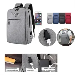 Travel Laptop Backpack with USB Charging Port