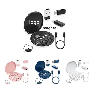 Travel magnetic fast charge data cable kit