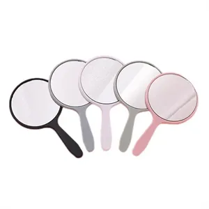 Travel makeup hand mirror