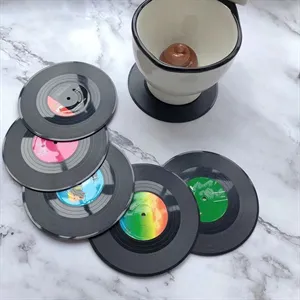 Vinyl Record Drink Coaster