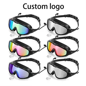 Waterproof and anti-fog electroplated swimming goggles