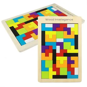Wooden Russian Blocks Puzzle